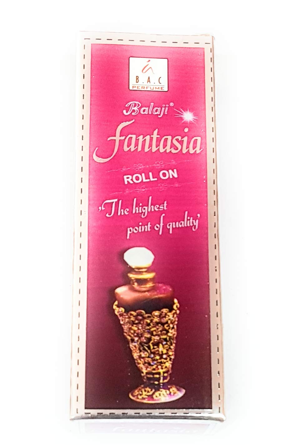 Balaji Fantasia Roll On Liquid For Unisex, 8ml - Rose-image-29