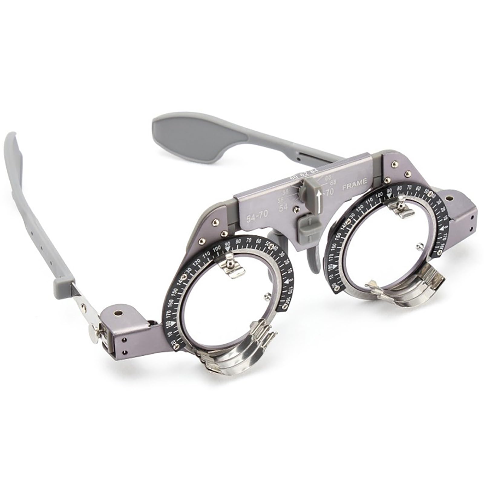 Marco de Lente de Prueba óptica Ajustable, Marco de Lente de optometría Ocular de Prueba óptica de Titanio, PD 54-70 mm para optometría y Prueba y Ajuste de Gafas ópticas