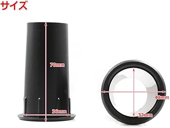 Amazon | 樹脂製 スピーカーバスレフポート2個セット 36mm×70mm