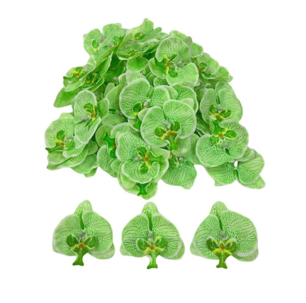 Corkwaw 50 Pcs Orchid Petals Artificial Decorations Orchids Heads Flowers — image 1