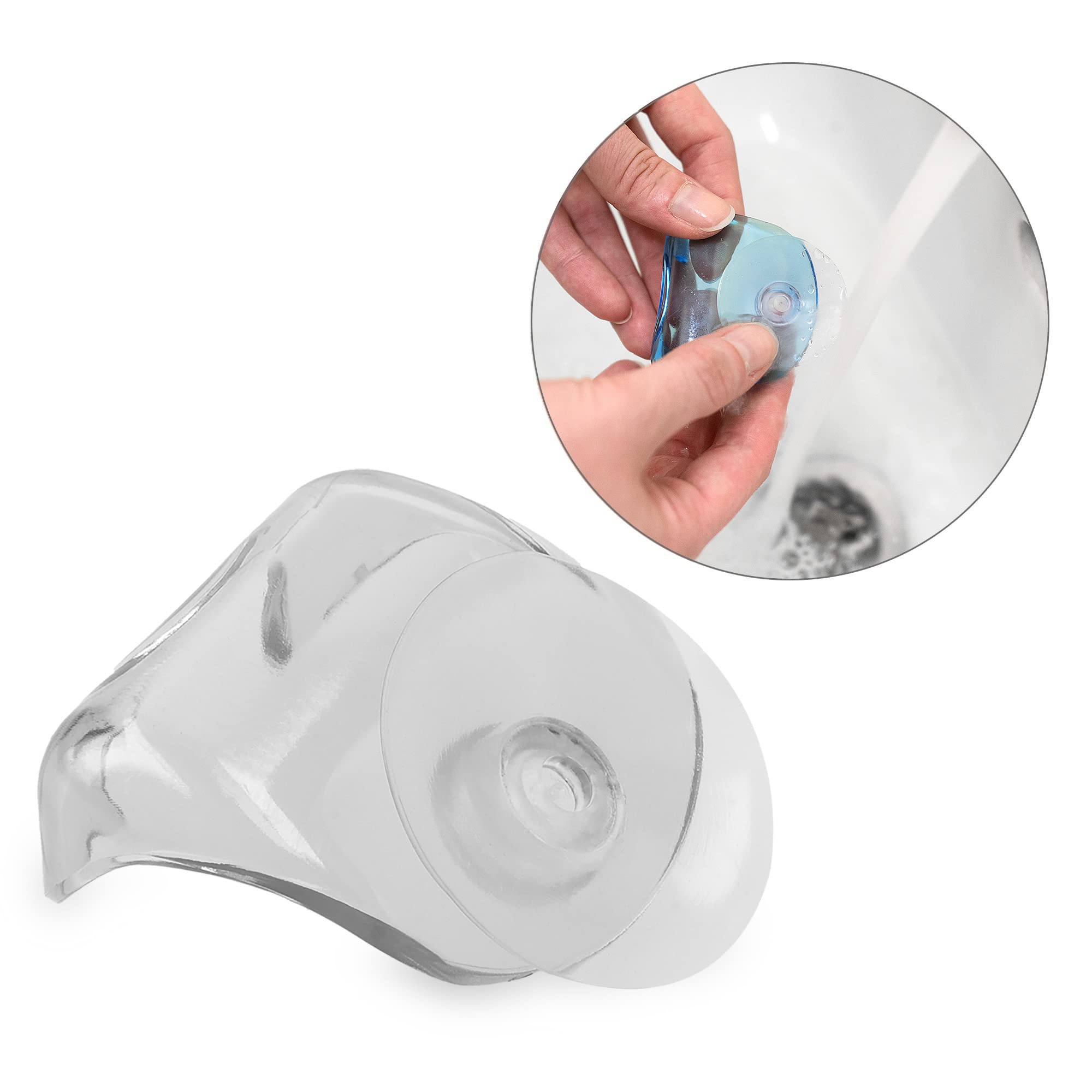 kwmobile Porta Rasoio a Ventosa - 2X Supporto Porta Lametta Universale da Parete - Organizer Universale Bagno per rasoi Gancio da Appendere - No Trapano