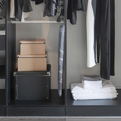 Miniatura 4 de Duwee Tabla de planchar de mesa de 12 x 29 pulgadas con acolchado de fieltro grueso, cubierta resistente al calor, patas de acero inoxidable