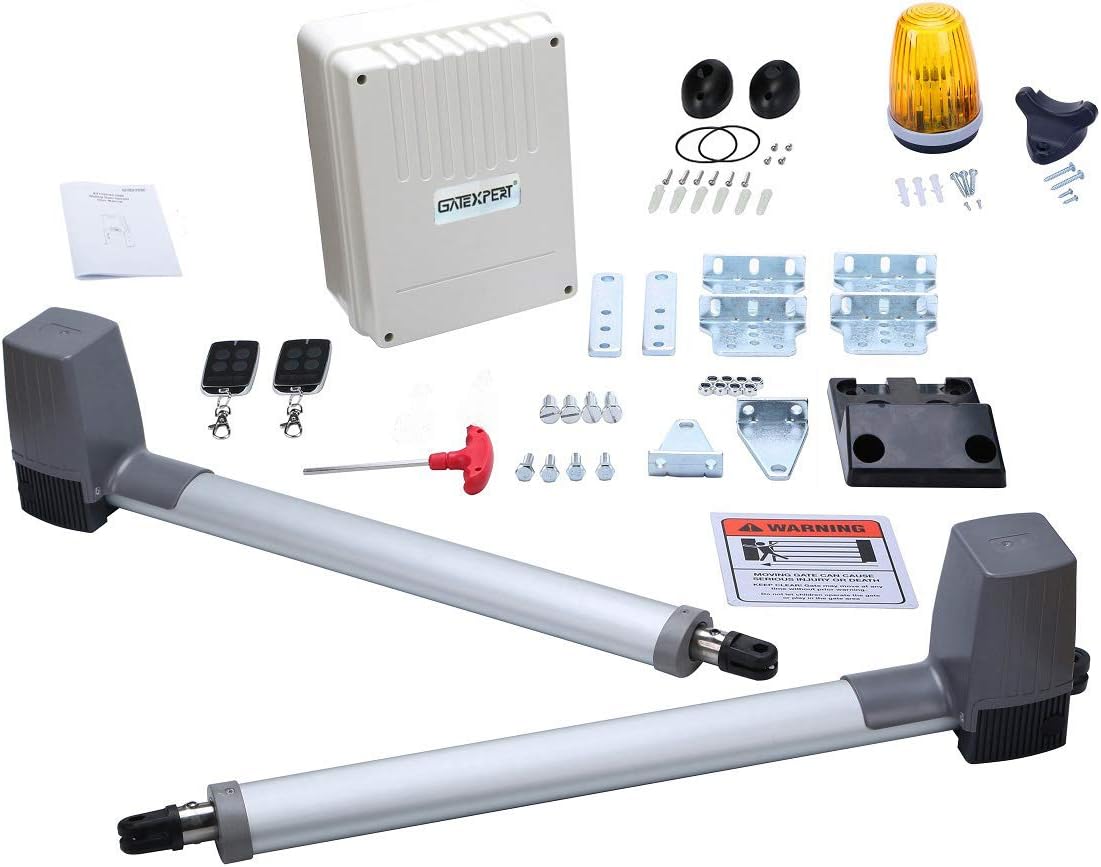 Dual Swing Gate Opener for Swing Gates up to 10 feet Long and 660 Pounds per Leaf (SW350DC Automatic Gate Operator kit)