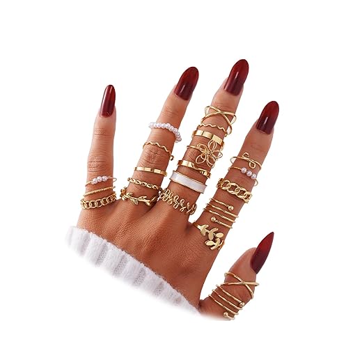 Vintage Stackable Knuckle Rings Set