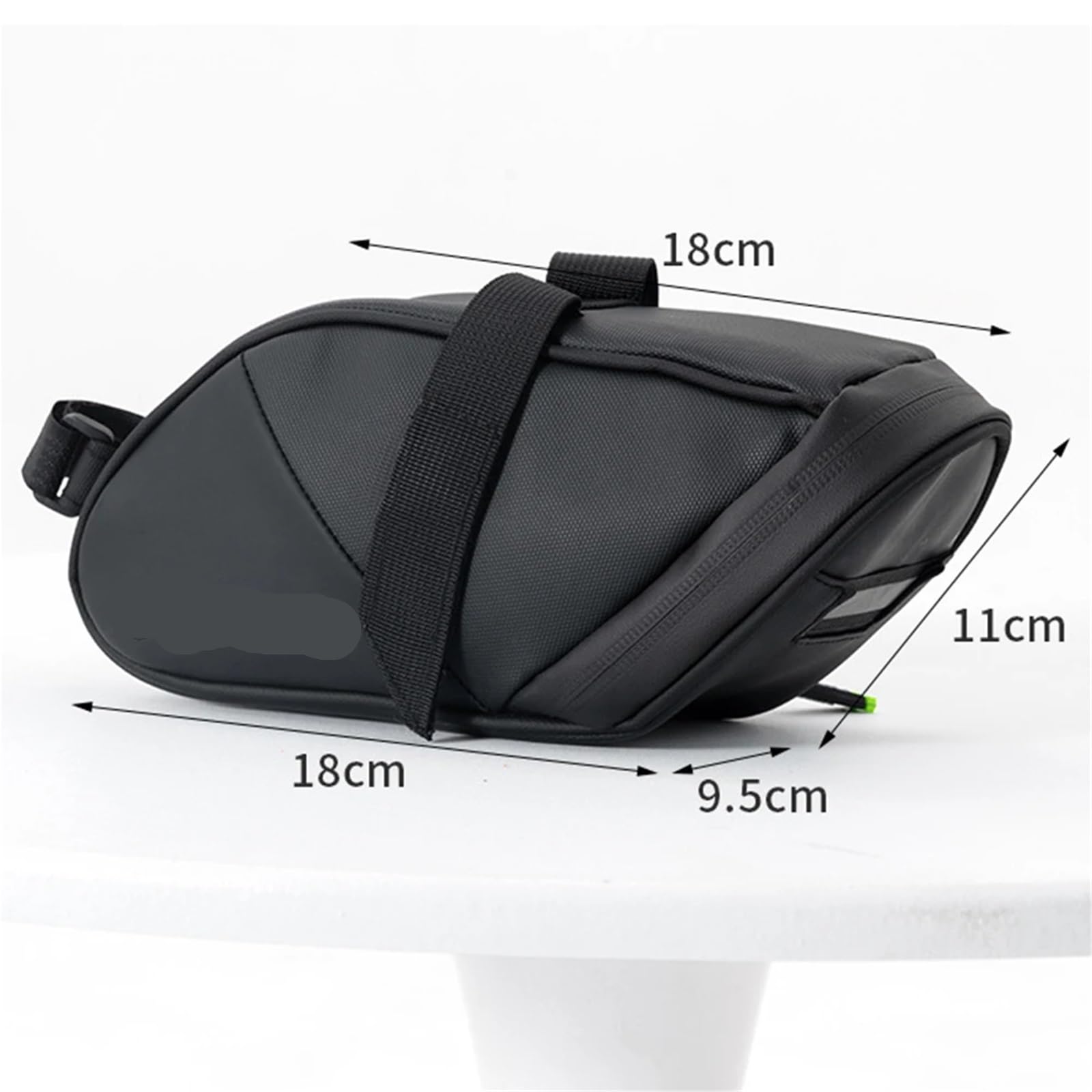 Borsa Da Sella Bici Borsa da bicicletta sotto il sedile, grande capacità, con striscia riflettente, in nylon, for bici da corsa all'aperto