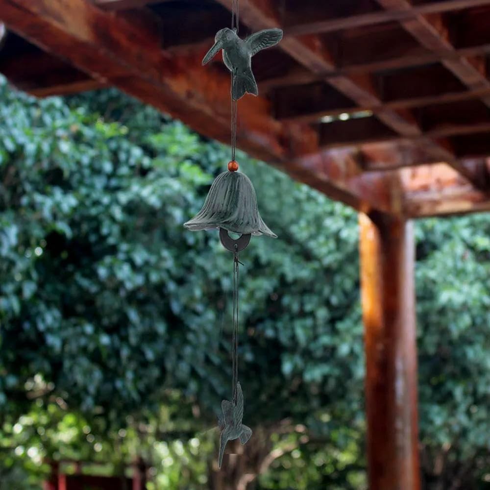 QXDZSW - Scacciapensieri in metallo a forma di uccello, facile da usare, decorazione per casa, giardino, cortile