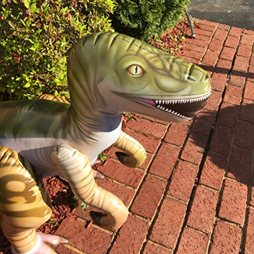 Jet Creations 51 inch Inflatable Plush Velociraptor Raptor, Dinosaur World Jurassic Room Décor Party Favors Decorations, DI-RAPTOR - Thumbnail 4