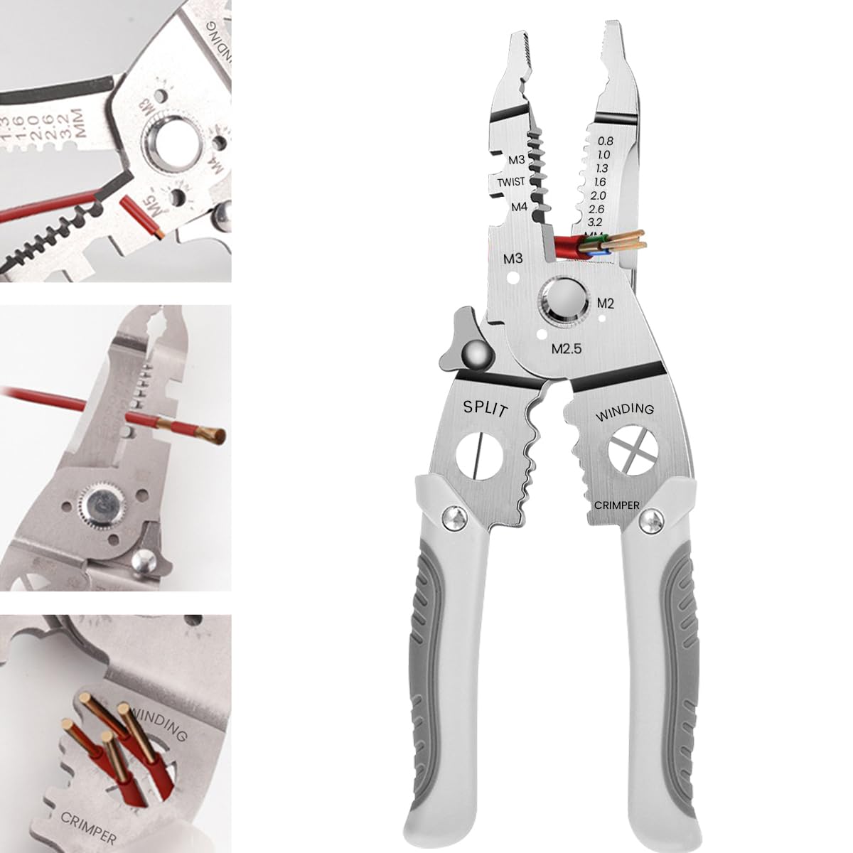 Serplex® Multifunctional Wire Cutter Tool Durable Wire Stripper & Crimping Tool with Ergonomic Non-Slip Handles, Wire Stripper and Cutter with Precision-Ground Blades, Cutting Plier for Electrical (B0D9W37W1Y) Amazon Price History, Amazon Price Tracker