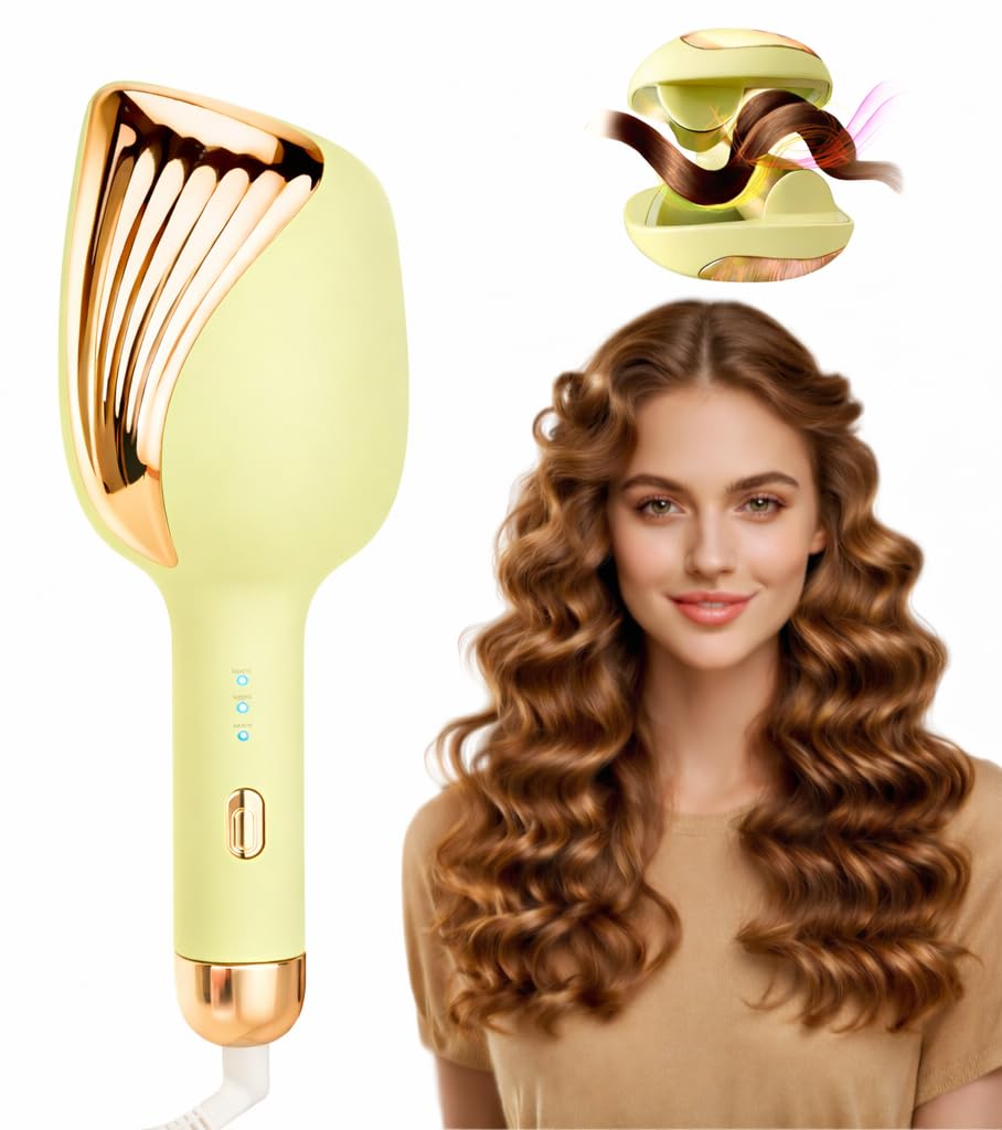 JAYTOP Hair Curler Machine | Automatic Hair Curler For Women with 3 Temperature Settings | Easy Wavy & Curly Hairstyles | Beach Waves Curling Iron | Anti-Scald Design, Quick Curls in 10-15 Min, Tangle-Free, Ceramic Coating, 360° Swivel Cord (Green)-image-28