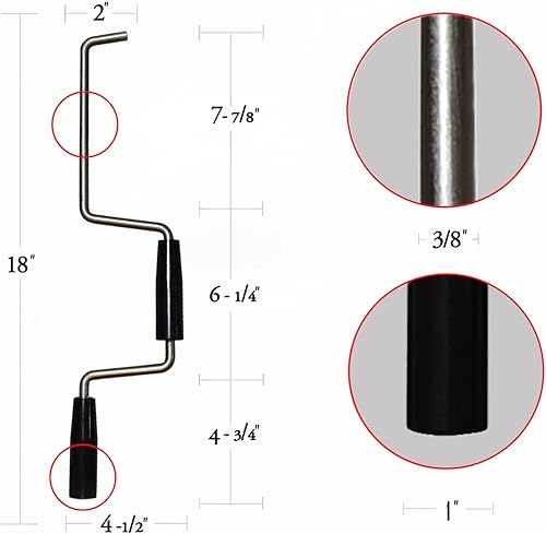 Miniatura 4 de WOWLKE - Bobinadora de correa para remolque de camión plano fácil y rápido rodillo de mano para bobinar, enrollador de cabrestante para correas de