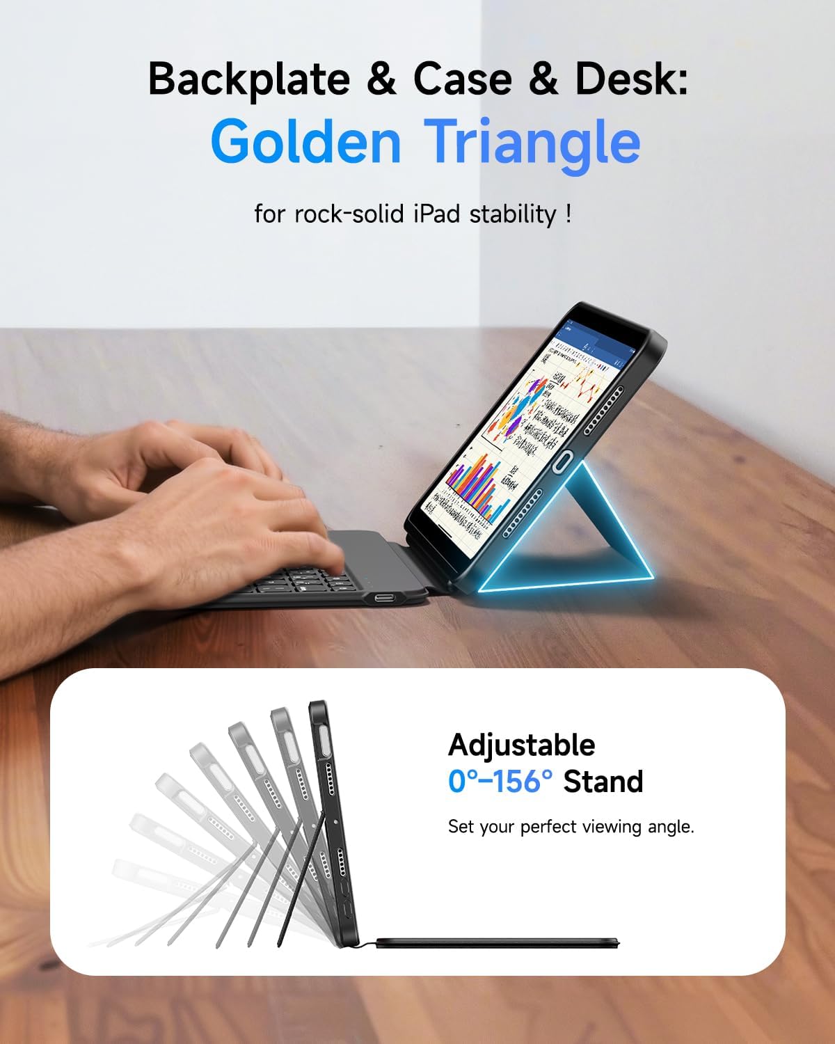 حافظة كيبورد قابلة للفصل بإضاءة خلفية 7 ألوان – مت...