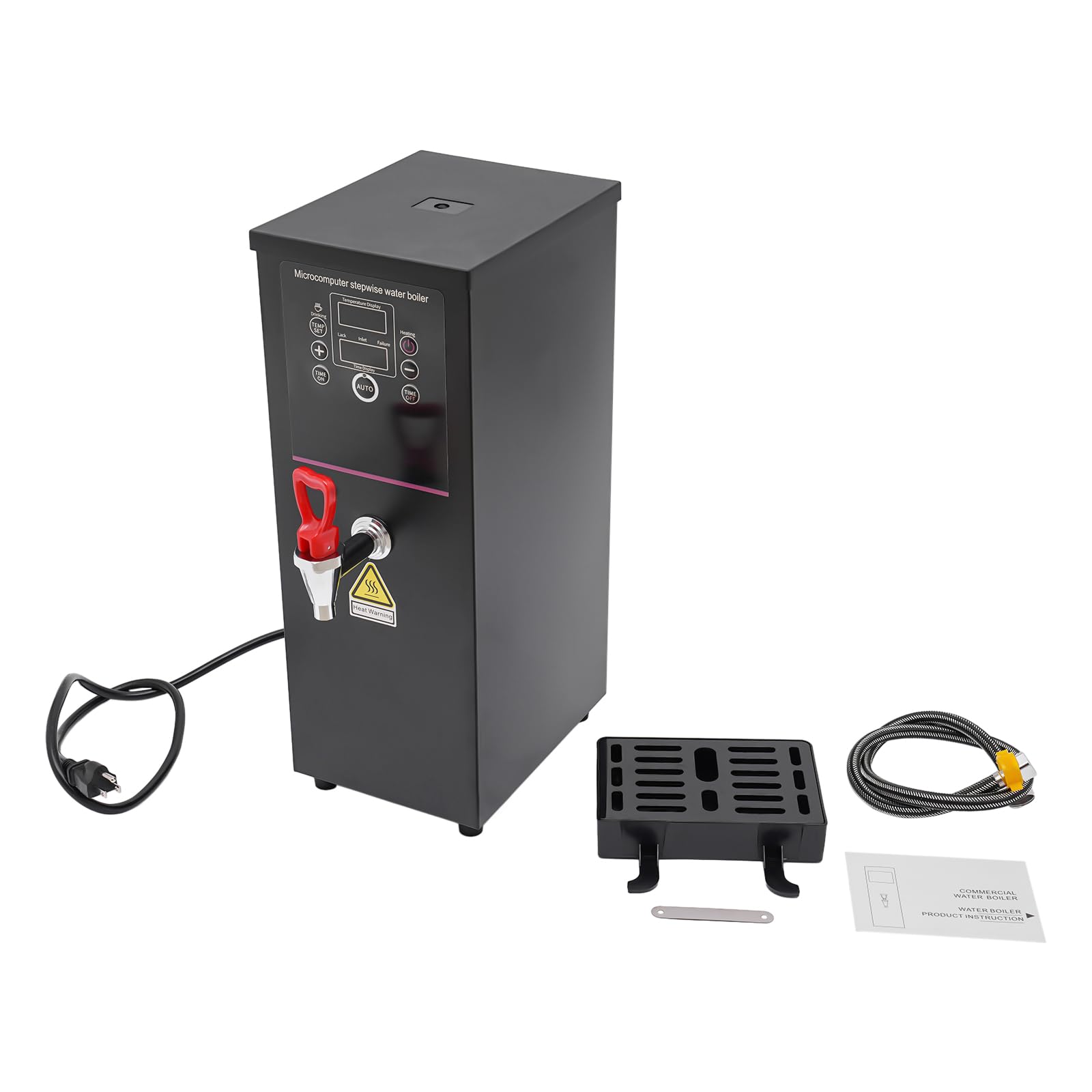 Kathring Water Boiler Eletric Commercial, 10L Hot Water Machine 2500W 12-Min Rapid Heating, with Timing and Digital Display for Tea Coffee Shop Dessert Shop Hotel