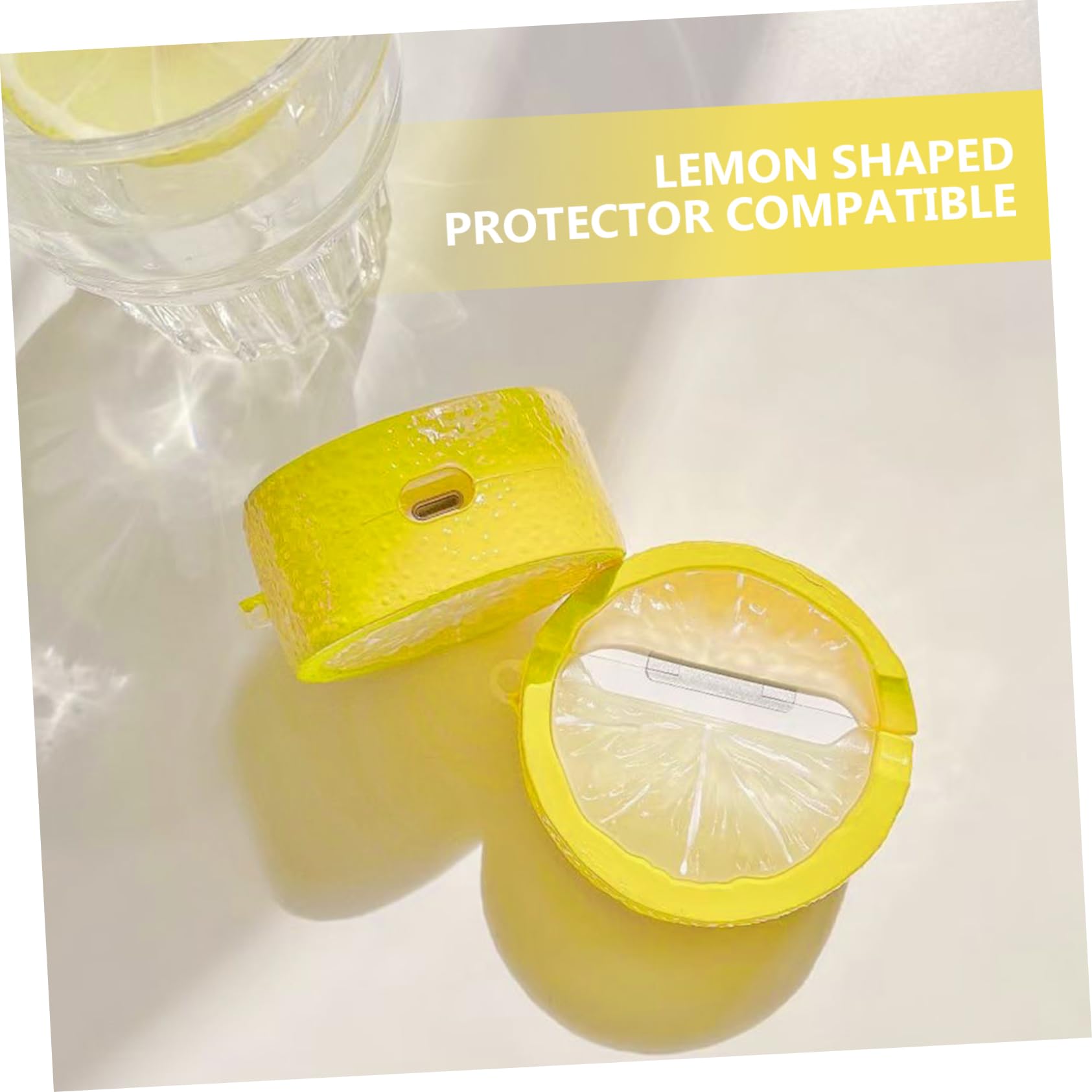 DOITOOL 3stücke Kreative Zitronenförmige Schutzhülle Für -ohrhörer Passend Für Schützende Ohrhörerhülle Stylischer Earbuds Protector Für Unterwegs