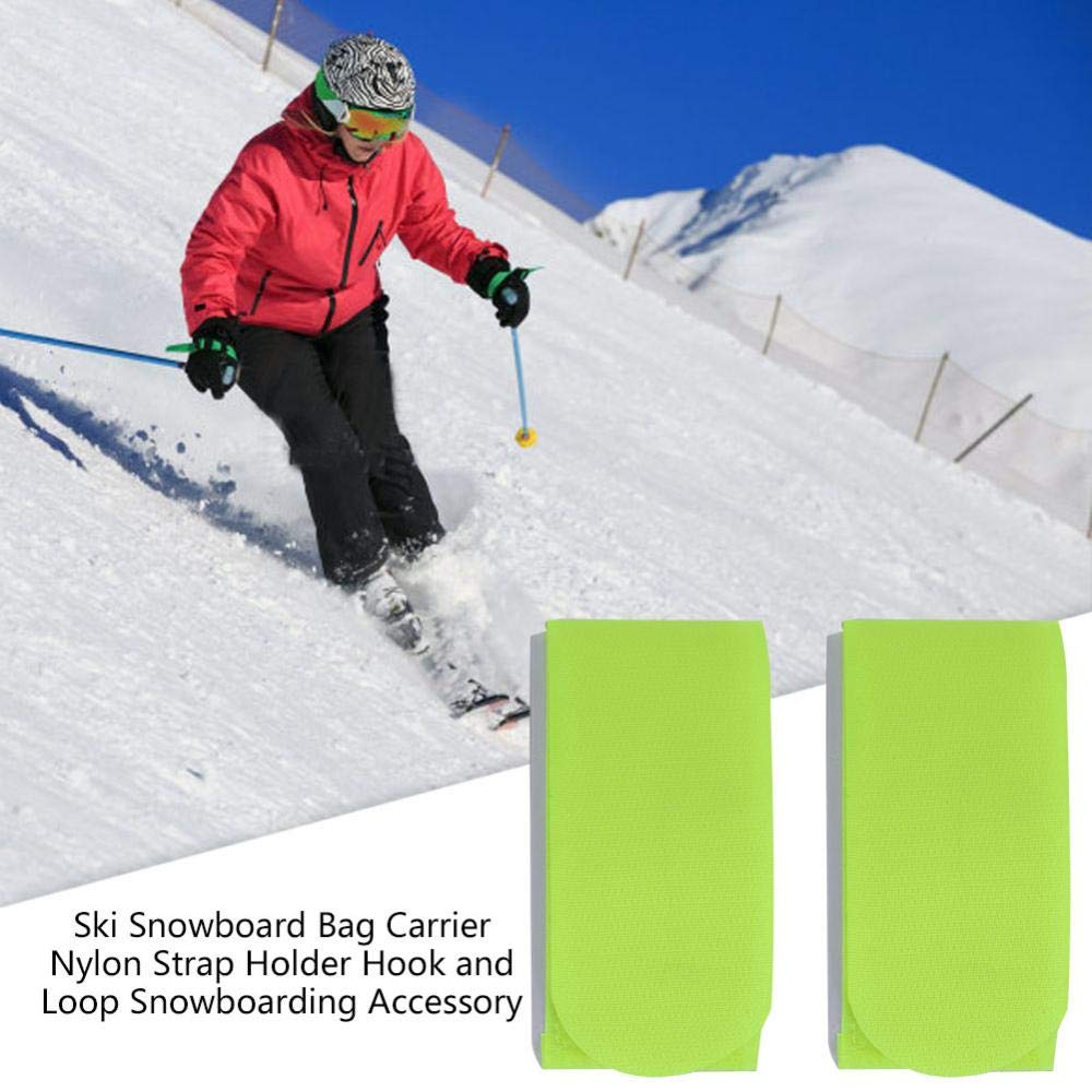 4 Sangles De Ski Réglables En Nylon - Pour Transporter Et Ranger Skis, Snowboards, Bâtons - Avec Rembourrage EVA - Longueur Ajustable