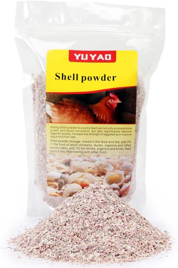 YU YAO Crushed Shells，Egg-Laying Chickens，2LB (Particles (1-2mm))