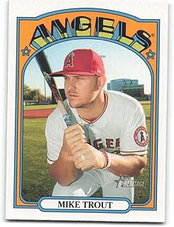 2021 Topps Heritage #169 Mike Trout NM-MT Los Angeles Angels Baseball