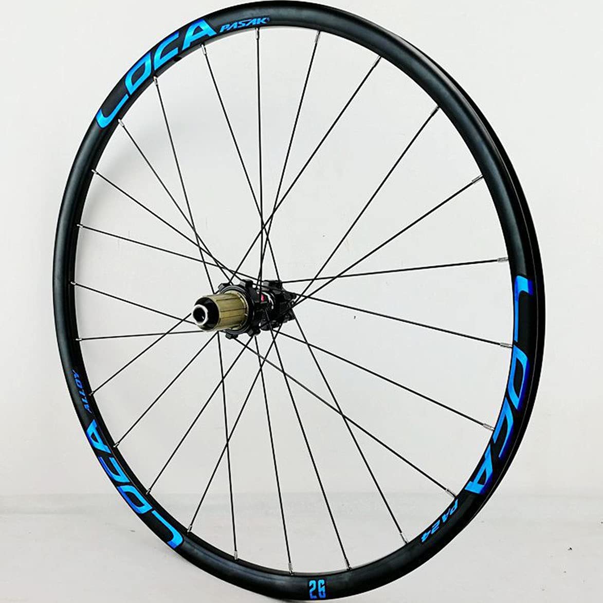 MTB Rueda 26 27,5 29 Pulgadas Ultraligero Llanta Thruaxle Bicicleta De Montaña Juego De Ruedas Freno De Disco 7 8 9 10 11 12 Velocidad Casete Rueda Libre 24 Hoyos Mate ( Color : Blue , Size : 27.5in )