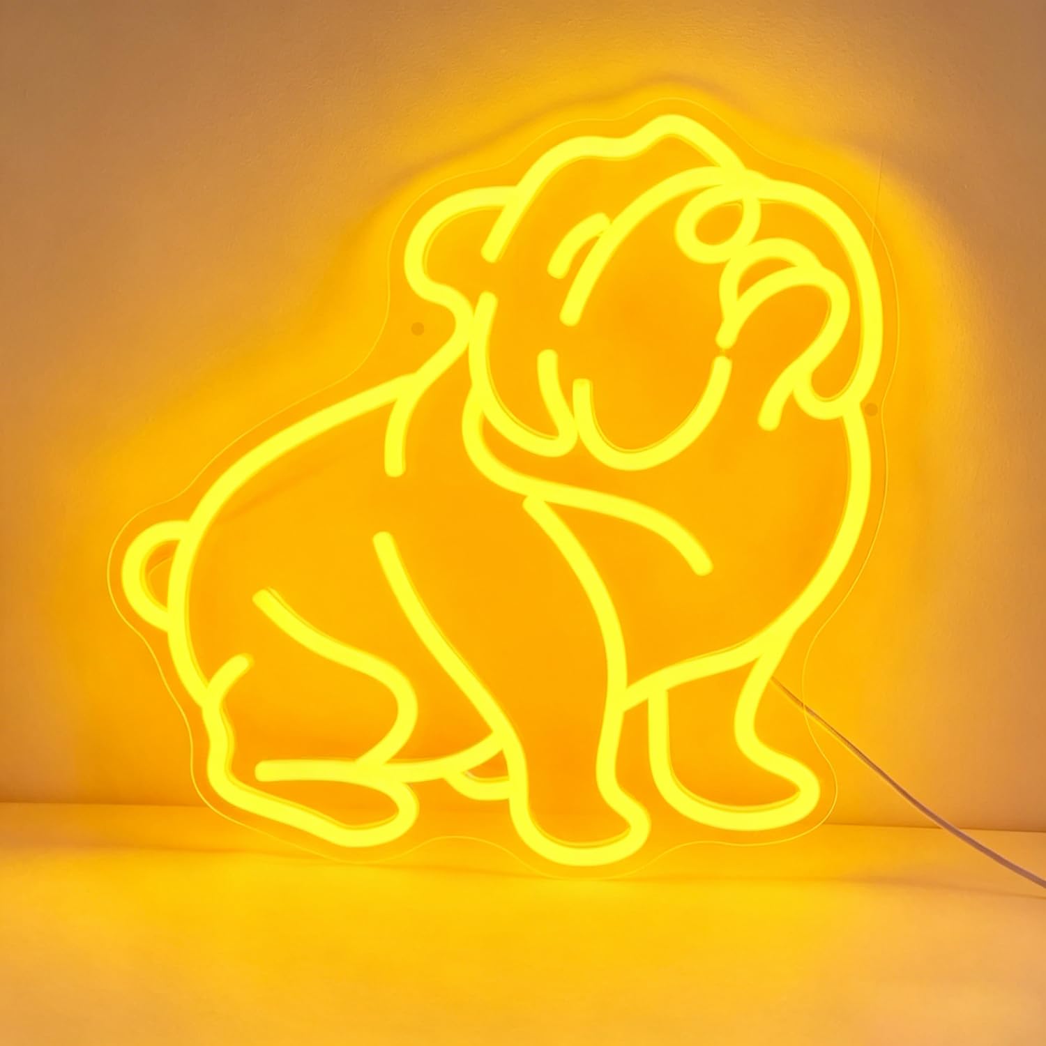 French Bulldog Neon Sign LED Neon Pet Decor Sign Light Up for Wall Decor, Dimmable USB Powered Neon Light for Dog Lovers Game Room Club Pet Shop, Funny Gift for Dog Owner 14.96”x13.58” — image 1