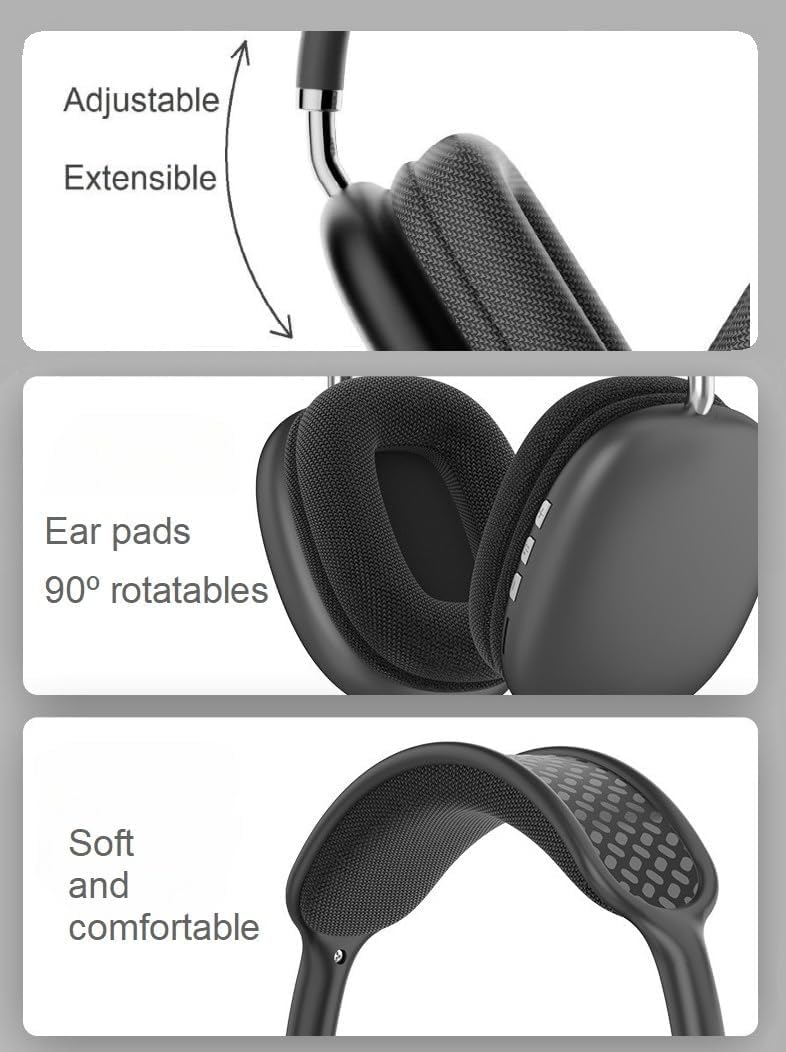 Casque Audio Bluetooth P9 - Réduction De Bruit Active, Son HD, Micro - Version 5.1 - Neuf