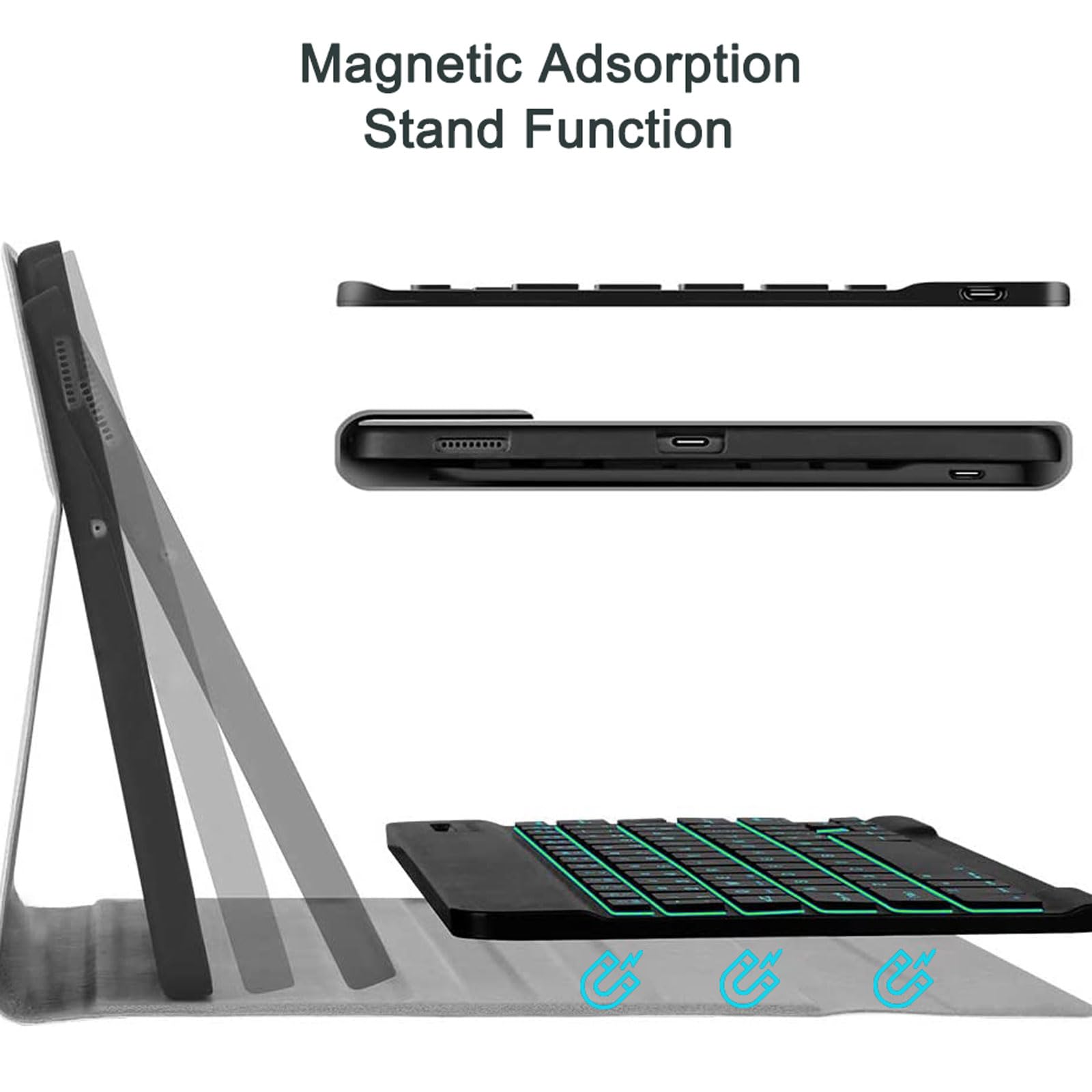 Custodia Tastiera per iPad PRO 12.9" 2017/2015 TPU Porta Penna