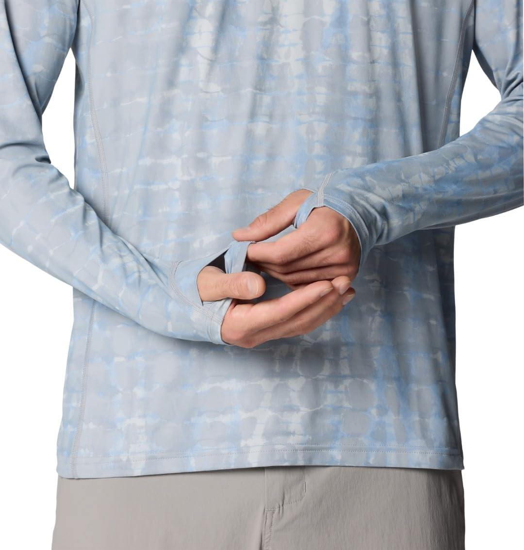 Mountain Hardwear Crater Lake Herren-Kapuzenpullover für Wandern, Camping, Rucksackreisen und Freizeitkleidung, Glacial Prismatic Print, Medium