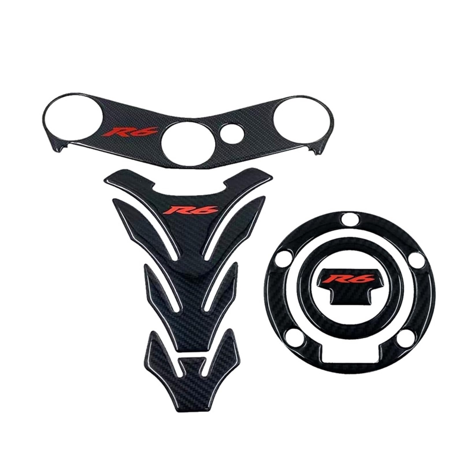 Motorcycle Gas Tank Sticker Motorcycle Tank Pad Protector Stickers Case Generic Universal Accessories General Purpose Replacement Kit for YZF600 YZF-R6 R6S