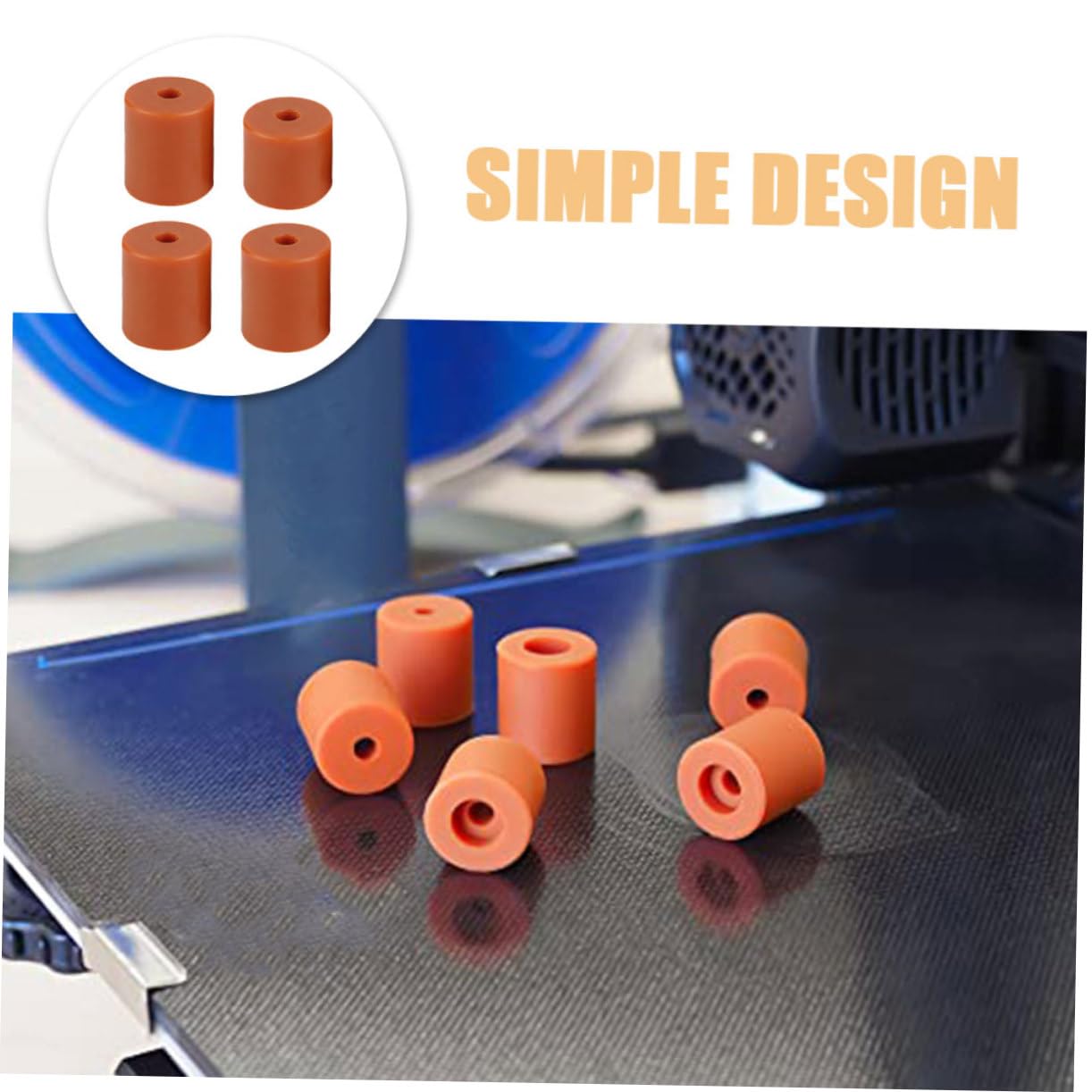 3D-Drucker Heizbett Nivellierungsteile – Silikon-Säulen, 8 Stück, Für Creality Ender & Andere Modelle
