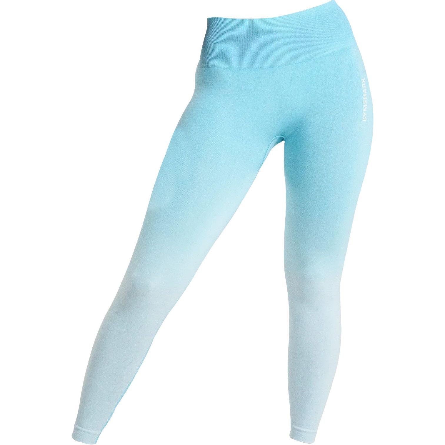 Gymshark Women's Blue Adapt Ombre Seamless Long Training Tights - S