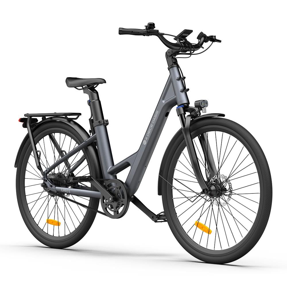 – ADO Air28Pro Electric Bike, 28" Ebikes for Adults, Electric Bicycle With Belt Drive, ECO and SPORT Mode, Shock Absorption, IPX7 LCD Display, APP, 250W, 9.6Ah Removable Battery, Range 100km