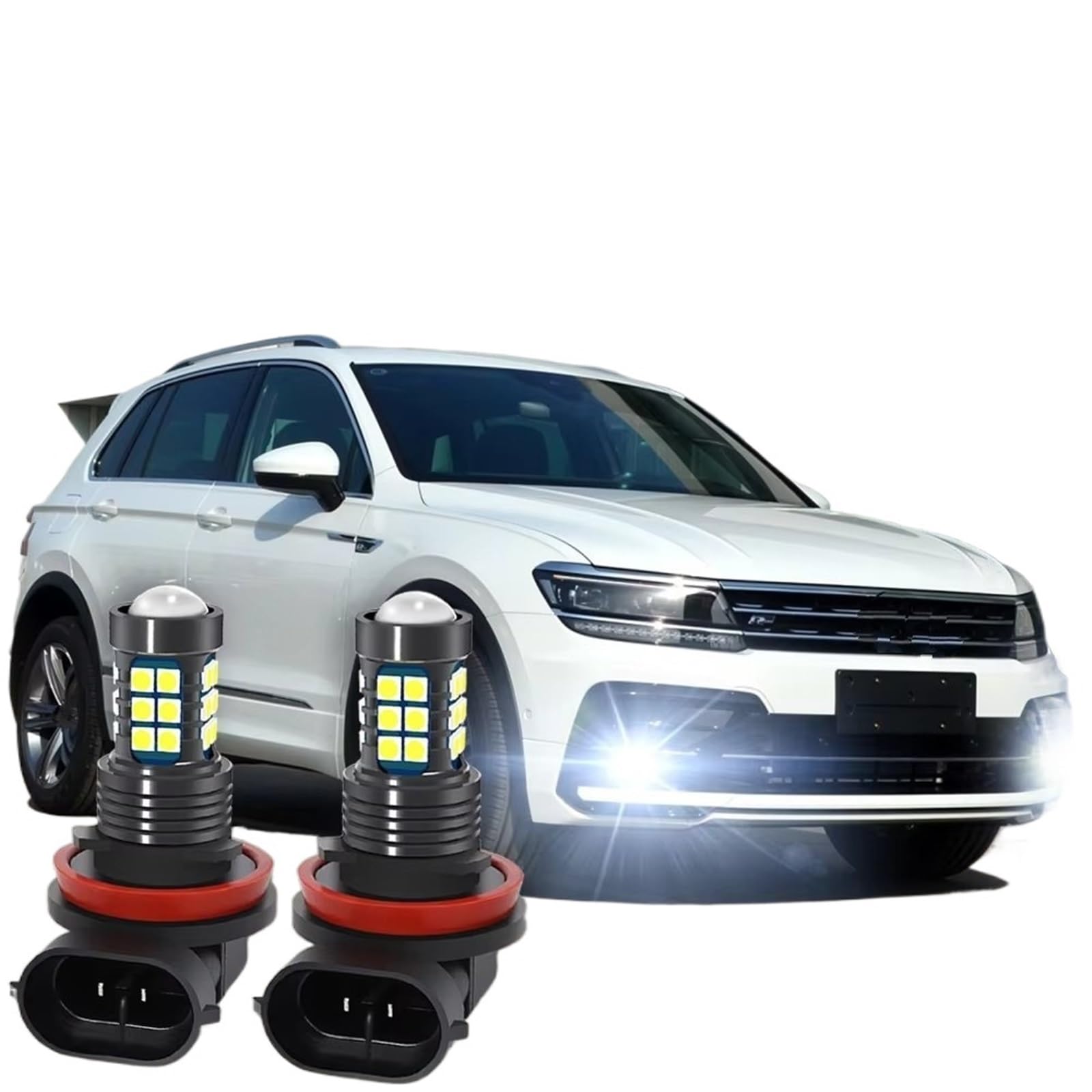 Fendinebbia Per Per Tiguan 2 MK2 2016 2017 2018 2019 2020 LED Lampada Fendinebbia Anteriore Lampadina Per Auto Fendinebbia Auto