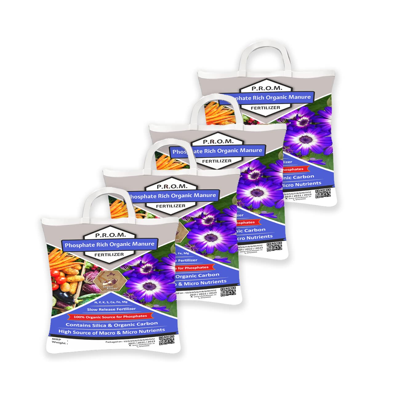 Shehri Kisaan® PROM- Phosphate Rich Organic Manure for Plants- 20kg 2-4MM | 100% Natural Bio Fertilizer & Soil Booster | High Organic Carbon, Micro & Macro Nutrients Rich Flowering Plant Food fr Home Garden