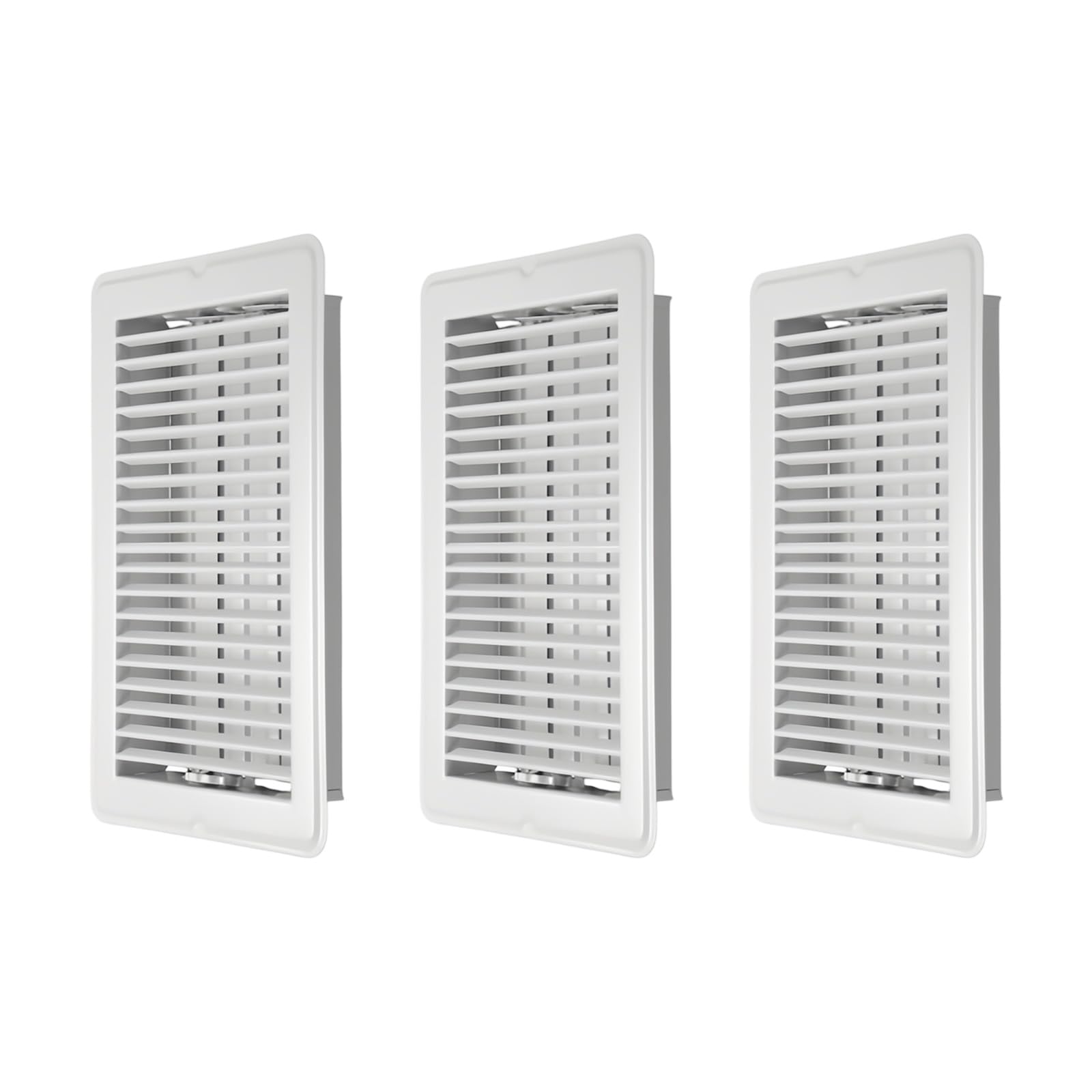 4x10 Inch Steel Floor Vents Rustproof Floor Register Decorative Air Outlet Cover Easy to Use for Home Air Circulation Ventilation Scratch