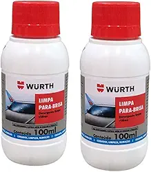 kit 2 Limpador de Parabrisa Liquido Para Reservatorio do Carro 100ml Wurth