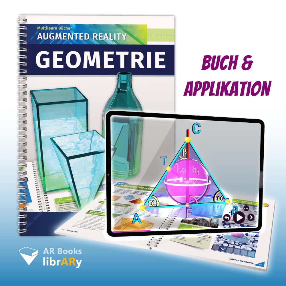 AR Books LibrARy - Geometrie (Augmented-Reality-Buch)