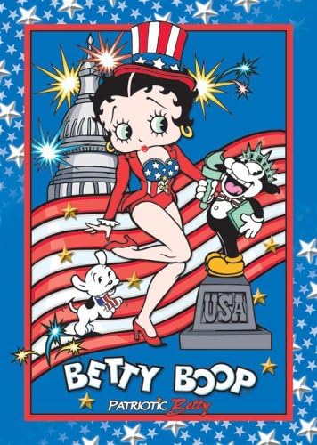 Betty Boop Fleece Throw Patriotic Betty (DN-J119)