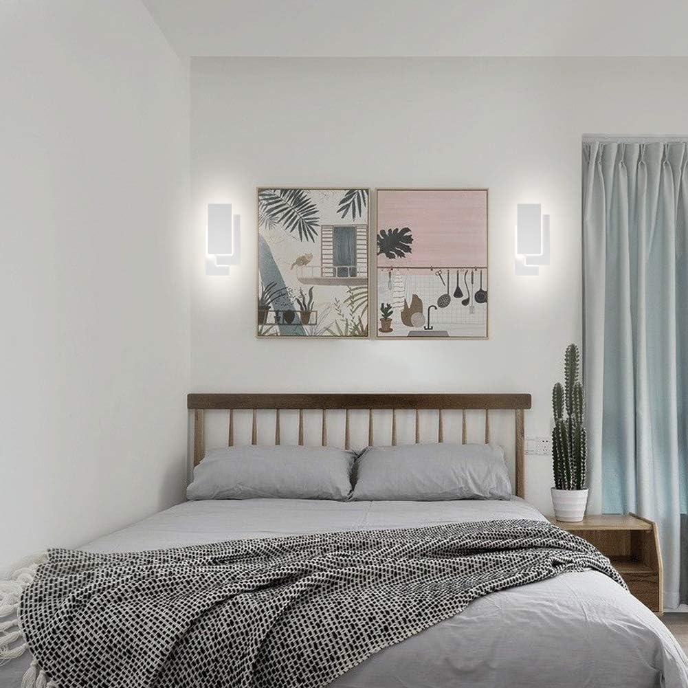 Applique Da Parete A Led Interni 24W Lampada Da Parete Moderna Lampada A Muro Bianco Freddo 3 In 1 Luce A Muro Per Soggiorno Camera Da Letto Tromba Delle Scale Corridoio Bianco 10 width=400