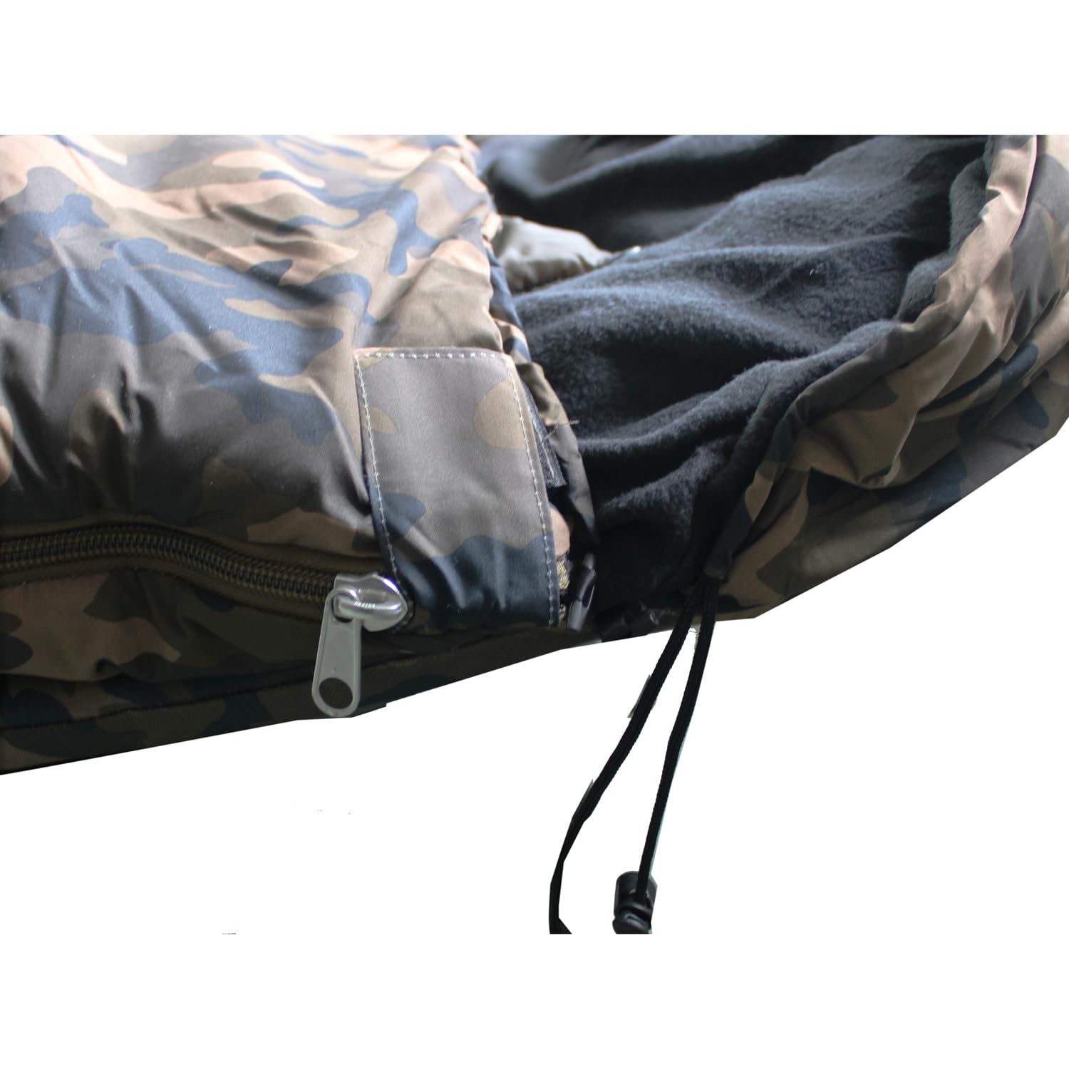 Saco de dormir para pesca de carpas, 5 estaciones, forro polar con almohada, camping, senderismo, mochileros, viajes