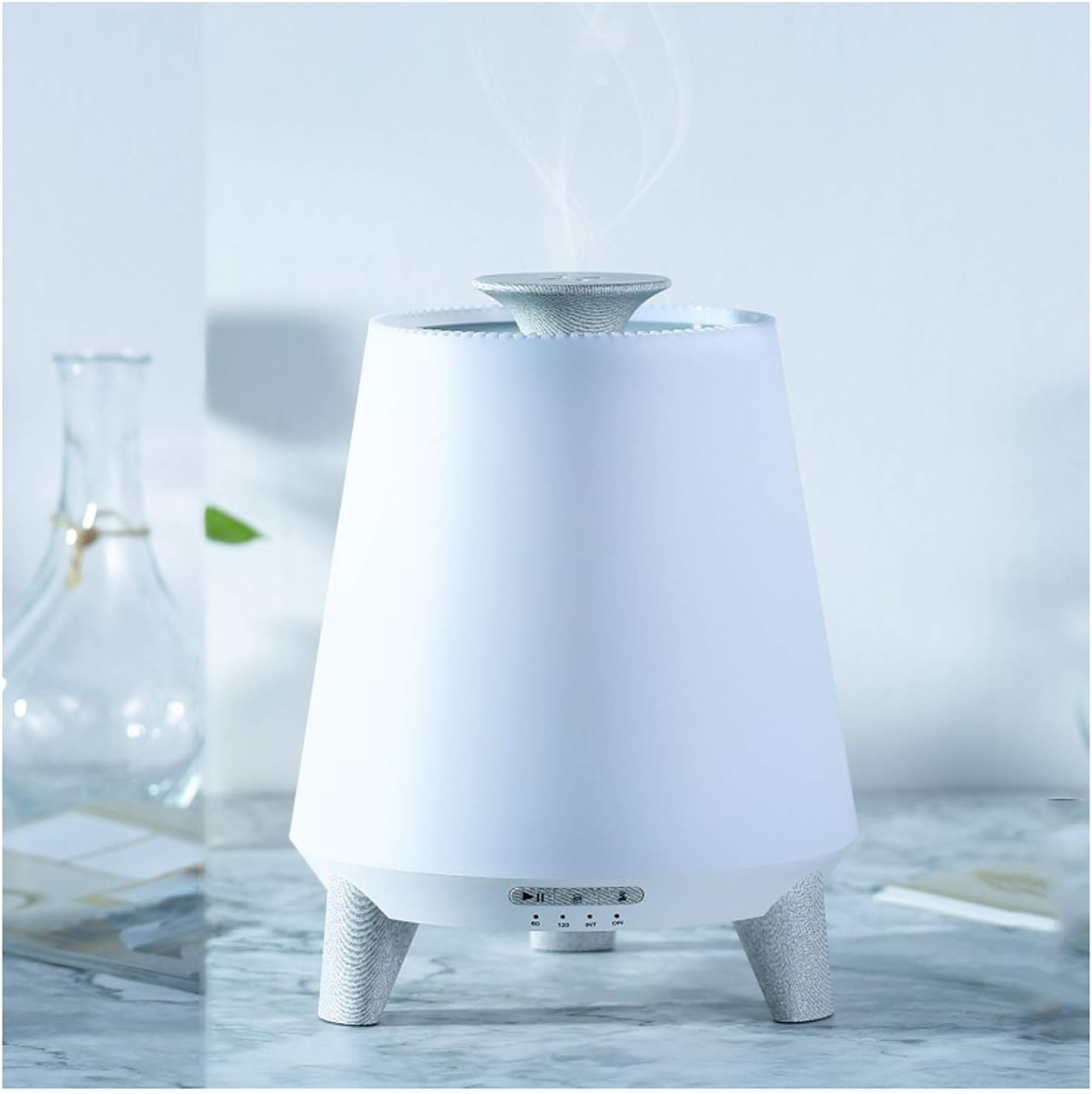 Top Fill Humidifiers 300ml Air Humidifier with Timing Function Waterless Auto Shut-Off 30dB Quiet UltraHumidifier (Color : B)