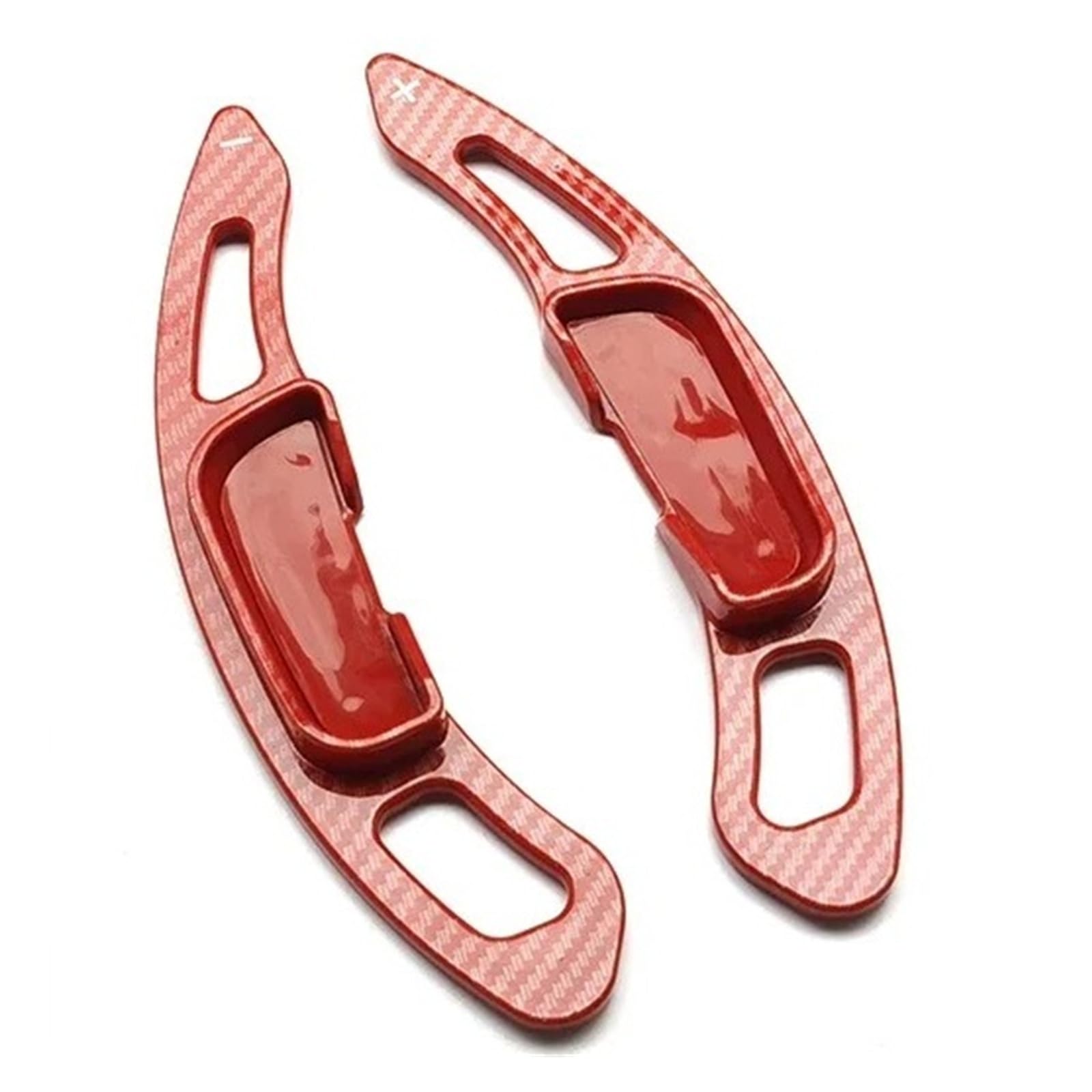 Xxiucj Car Paddle Shifter Extensions for Mazda for 2 for 3 for 6 for CX-3 for CX-4 for CX-5 for CX-9 for MX-5 Steering Wheel Paddle Shift Extension(Red Carbon)