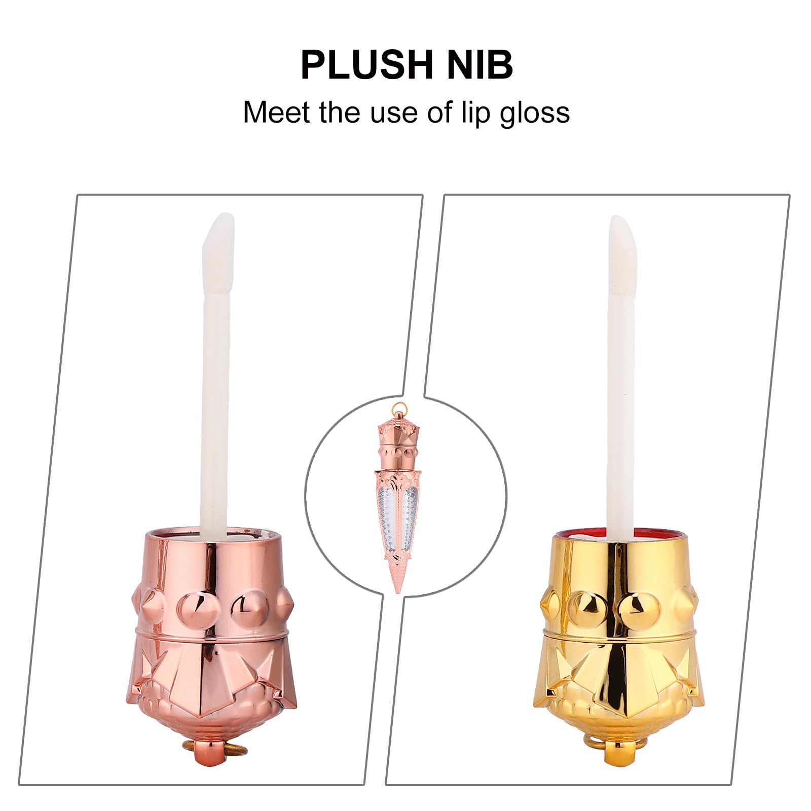 Tubo de Brillo de Labios Vacío 5ml Plástico Mini Diseño Rábano 10 Piezas | Contenedor Compacto, Cierre Antifugas, para Muestras DIY y Uso Diario, Formato Portátil
