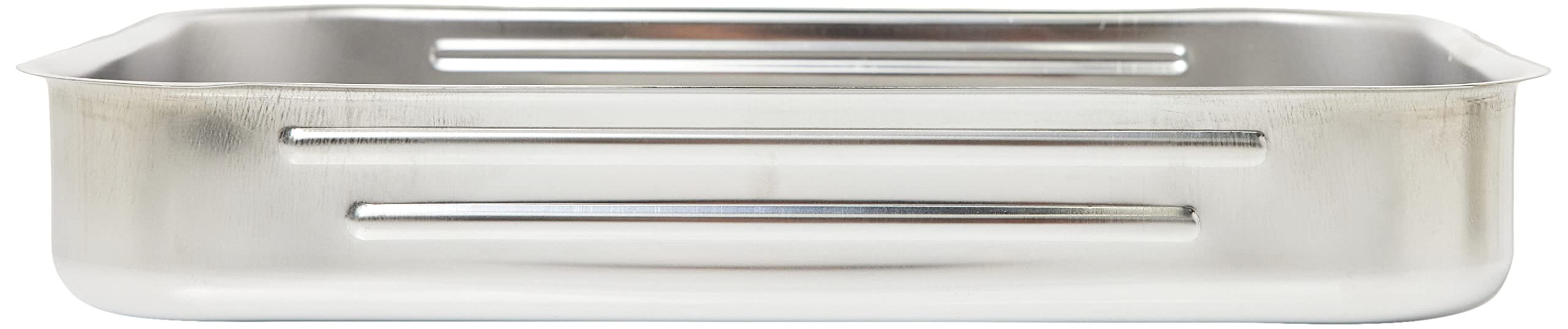 Lacor - 61545 - Rustidera Con Asas Abatibles, 47 x 34,4 x 7,5 cm, Bandeja para Horno, Acero Inoxidable, 18% Cr., 1570 g, Apta para Temperaturas Altas y Lavavajillas, Resistente a la Corrosión