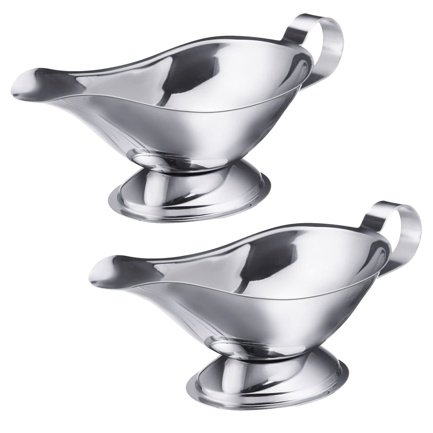 Westmark 2 Sauce Bowls, drip-Free spout, Capacity: 120 ml Each, Stainless Steel, Silver, 622722E3