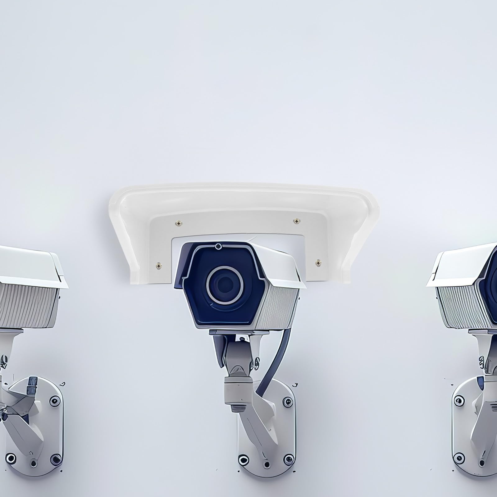 Cubierta Protectora de Plástico para Cámara de Seguridad Exterior Resistente al Polvo y Fácil de Retirar, Paquete de 4 Unidades para Cámaras CCTV en Exterior