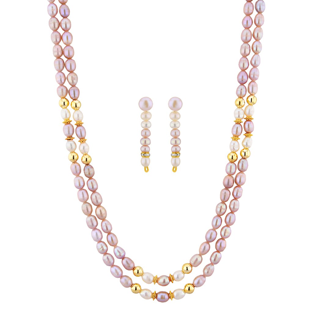 Sri Jagdamba Pearls Dealer Devastating Pearl Necklace Set for Women (B01F1V47UG) Amazon Price History, Amazon Price Tracker