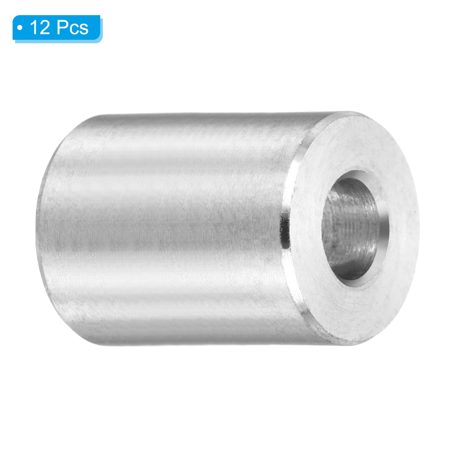 PATIKIL M6 Stainless Steel Spacers, 12Pcs Metal Spacer 6mm ID x 14mm OD x 16mm L Screw Standoff for 1/4" or M6 Screw - Image 3