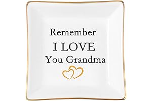 Grandma's Cherished Keepsake: A Ceramic Ring Dish for Timeless Moments
