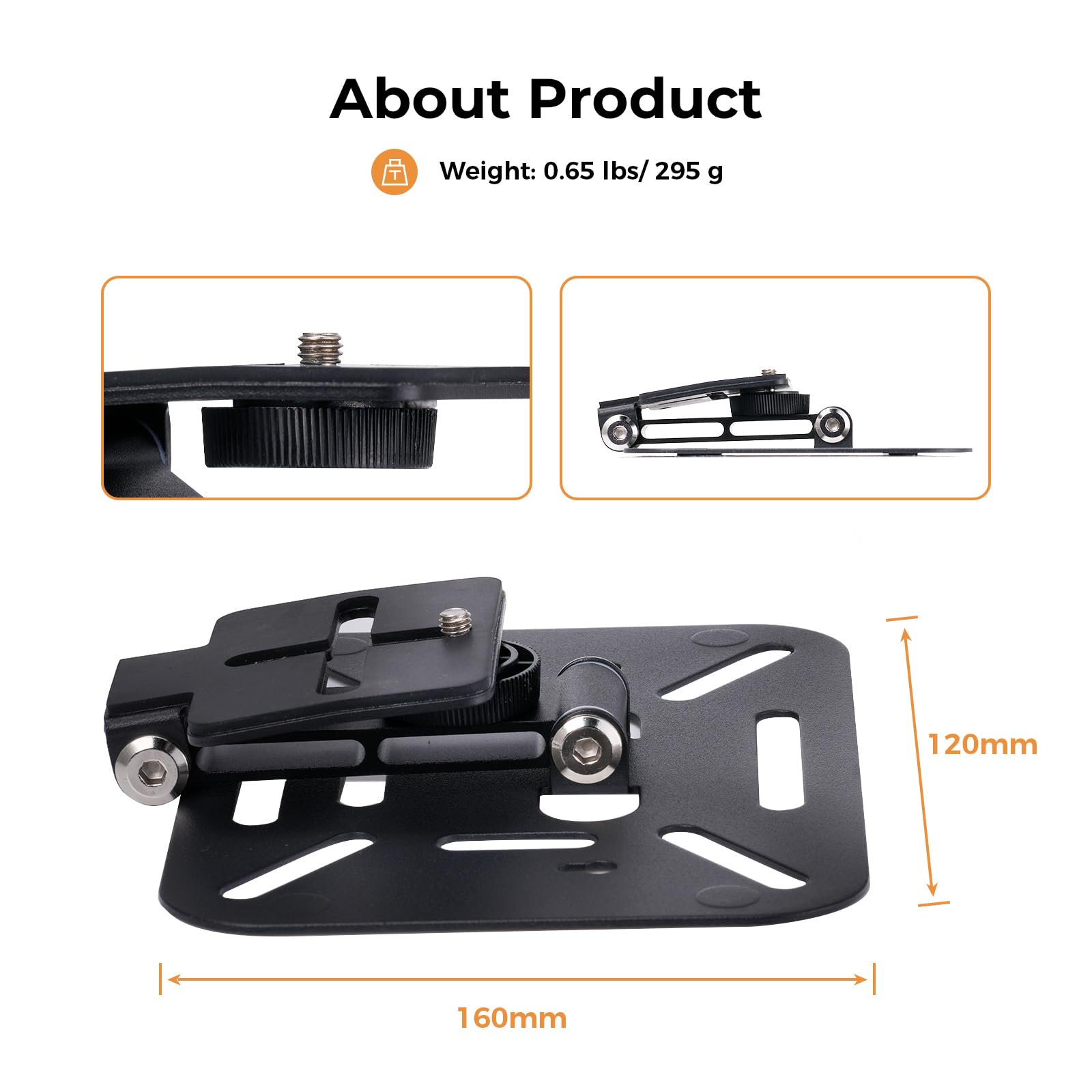 Support pliable pour projecteur, support pliable ultra compact avec installation facile et rotation à 180 degrés
