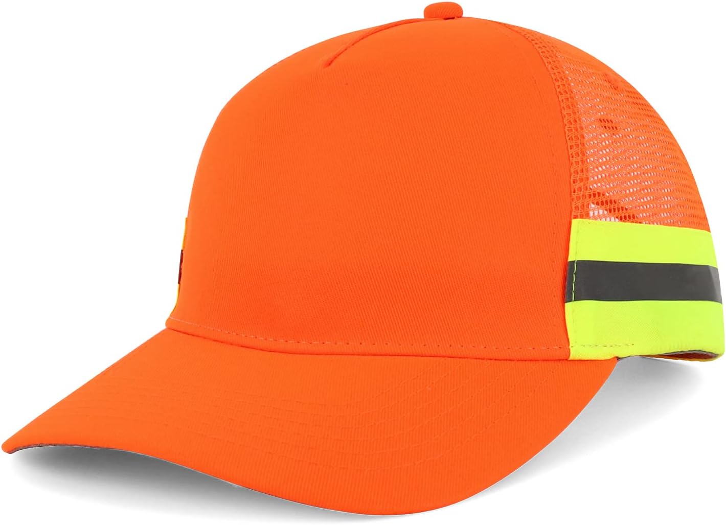 Trendy Apparel Shop Reflector High-Visibility Constructed Trucker Cap