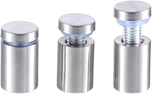 Miniatura 4 de Soportes de letreros de 34 x 1 pulgada Tornillos de separación de pared Soportes de montaje Tornillos Hardware Publicidad Vidrio Acrílico Standoff