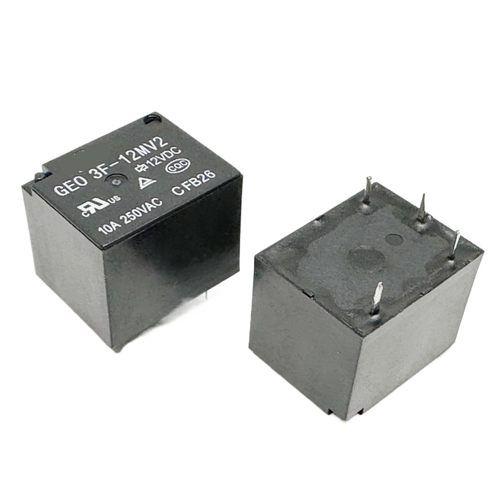 Relais 4 broches 3F-12MV3 12V 15A pour circuit imprimé